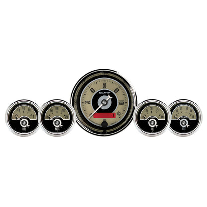 AutoMeter Gauge Kit 5 Pc. 3-3/8in. & 2-1/16in. Elec. Speedometer Cruiser Ad 1100 1100 Photo - Primary