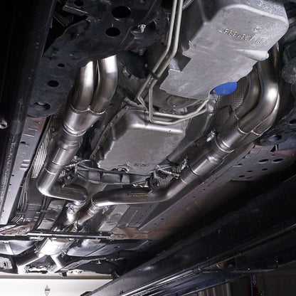 Stainless Works 08-09 Pontiac G8 GT Headers 1-7/8in Primaries 3in Leads Performance Connect w/ Cats PG8HCATST PG8HCATST Photo - Mounted