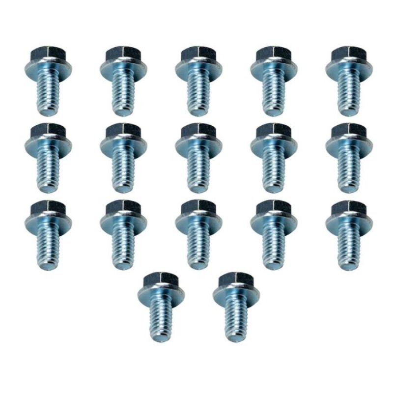 Moroso Ford C-6 Stamped Steel Transmission Pan Bolts - Set of 17 38781