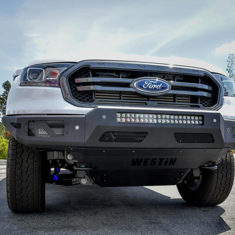 Westin 19-22 Ford Ranger Outlaw/Pro-Mod Skid Plate - Tex. Blk 58-71085 58-71085 Photo - Mounted
