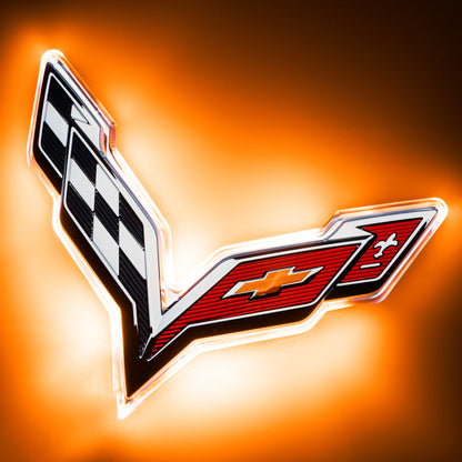 ORACLE Lighting Oracle Corvette C7 Rear Illuminated Emblem - Dual Intensity - Amber 3655-005 3655-005 Photo - Primary