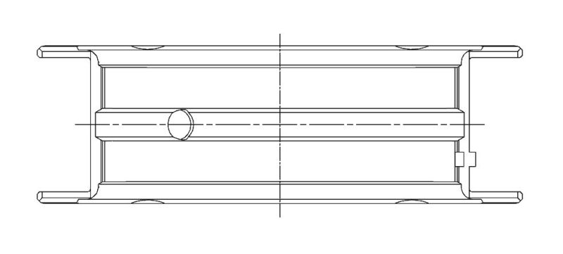 ACL Holden/Opel/Pont. 4 1.6/1.8/2.0/2.2 1982+ Race Series Main Bearings 5M2327H-.025 5M2327H-.025 Technical Drawing