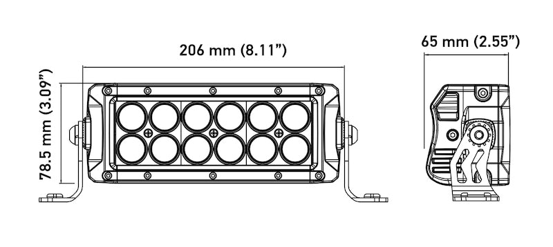 Hella VF RGB Combo Kit 357212301 Technical Drawing