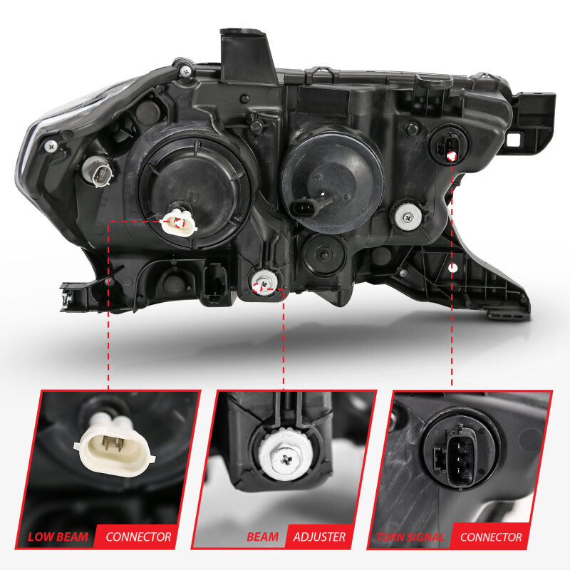 Anzo Toyota Tacoma '16-18 Projector Plank Style Switchback H.L Black Amber 111396 Photo - Unmounted