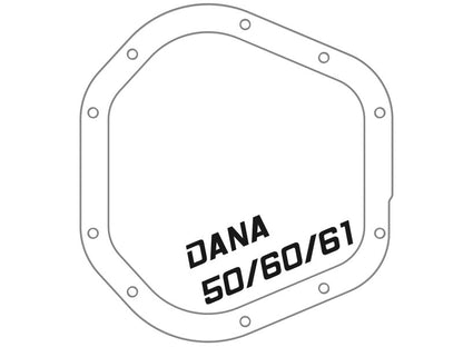 aFe Pro Series Rear Differential Cover Black w/ Machined Fins: Ford F-250/ 46-70082 Technical Drawing