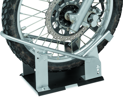 BikeMaster Heavy Duty Wheel Chock - Silver 152453 152453 User 1