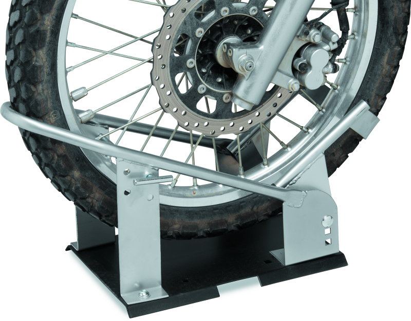 BikeMaster Heavy Duty Wheel Chock - Silver 152453 152453 User 1