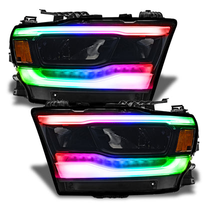 ORACLE Lighting Oracle 19-21 RAM 1500 RGB+W Headlight DRL Upgrade Kit Reflector LED - ColorSHIFT w/ BC1 Controller 1281-335 1281-335 Photo - Close Up