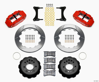 Wilwood Narrow Superlite 6R Front Hat Kit 12.88in Red 93-96 Mazda RX7 140-11963-R 140-11963-R Photo - Primary