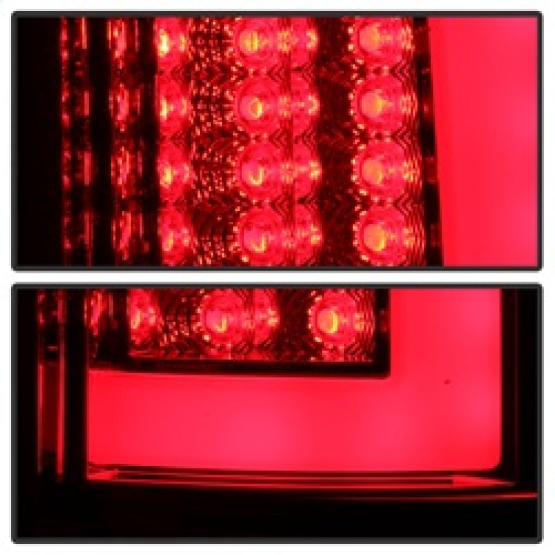 Spyder 07-09 Dodge Ram 2500/3500 V3 Light Bar LED Tail Lights - Red Clear (ALT-YD-DRAM06V3-LBLED-RC) 5084286 5084286 Photo - Unmounted