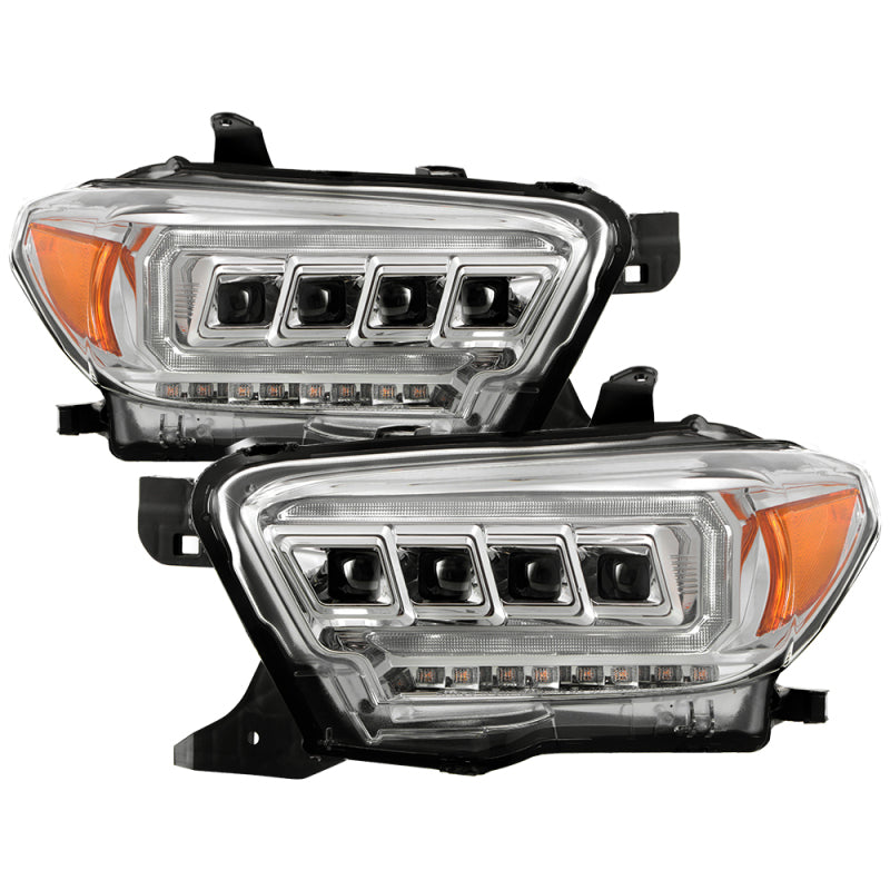 Spyder 16-20 Toyota Tacoma Halogen Model Only High-Power LED Headlights - Chrome PRO-YD-TT16HALAP-C 5088369 5088369 Photo - Primary