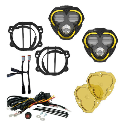 KC HiLiTES FLEX ERA 3 Dual Mode SAE Fog Lights - 2-Light Master Kit for Jeep JK/JL/JT Plastic Bumper 97146 97146 Photo - Primary