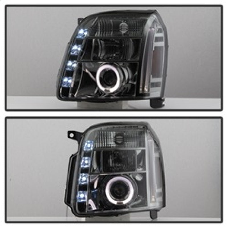 Spyder GMC Yukon 07-14/Yukon Denali 07-14 Projector Headlights LED Halo LED Smke PRO-YD-GY07-HL-SM 5029348 5029348 Photo - Unmounted