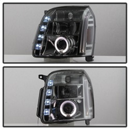 Spyder GMC Yukon 07-14/Yukon Denali 07-14 Projector Headlights LED Halo LED Smke PRO-YD-GY07-HL-SM 5029348 5029348 Photo - Unmounted