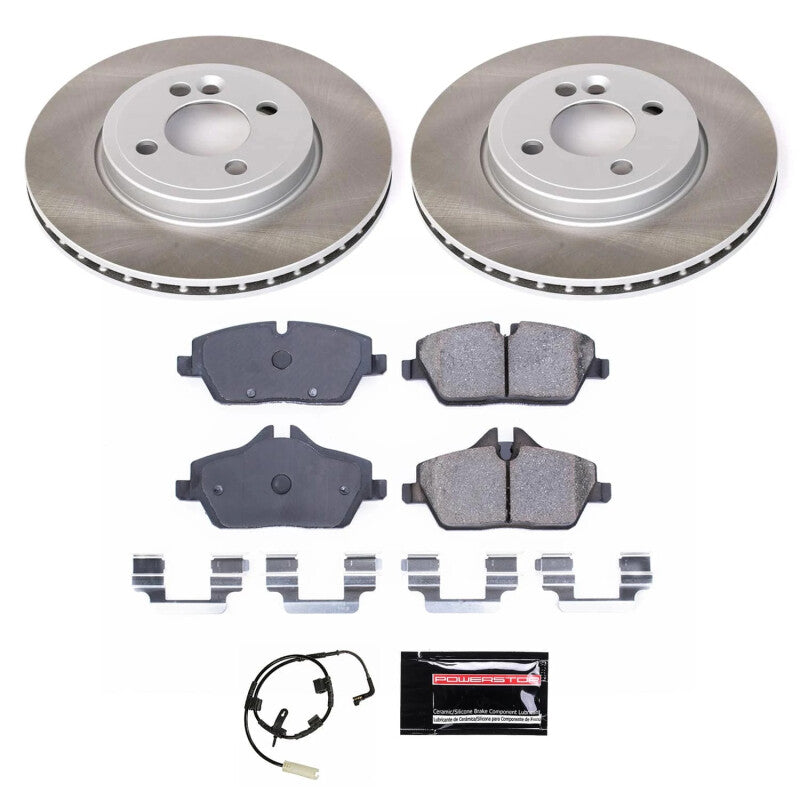 PowerStop Power Stop 07-10 Mini Cooper Front Semi-Coated Rotor Kit SC6066 SC6066 Photo - Primary