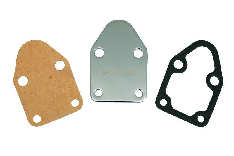 Moroso Fuel Pump Plate, SBC, Chrome 65393 Photo - Primary