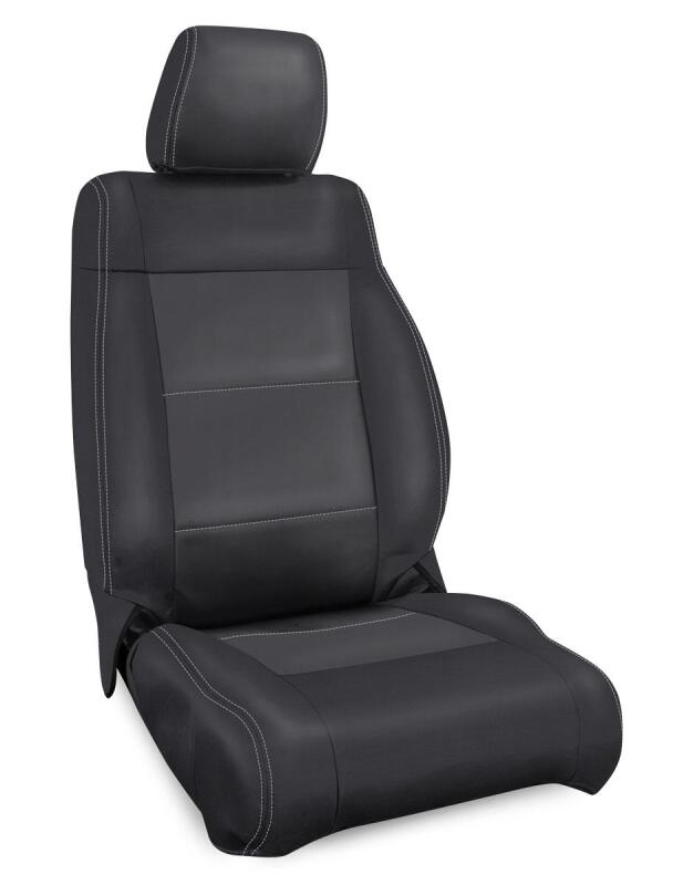 PRP Seats PRP 11-12 Jeep Wrangler JK Front Seat Covers/2 door or 4 door (Pair) - Black/Grey B019-03 B019-03 Photo - Primary