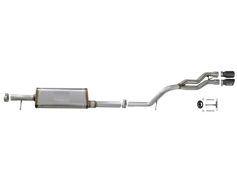 aFe  POWER 49-48054-B Rebel Series 2-1/2"409 SS Cat-Back Exhaust System 49-48054-B Photo - Unmounted