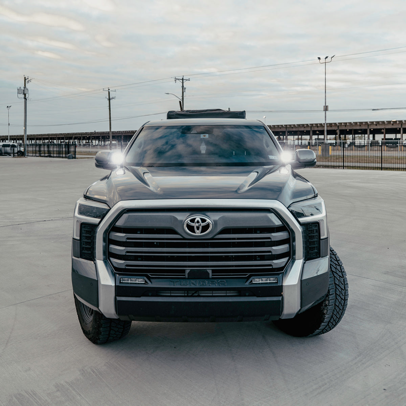 Cali Raised LED Cali Raised 2022+ Toyota Tundra Low Profile Ditch Light Brackets Kit - Side Proj Led Pods No Switch CR3883 CR3883 Photo - Primary