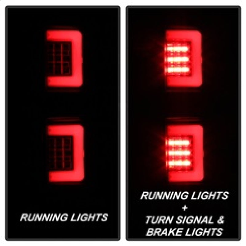Spyder 09-14 Ford F150 V2 Light Bar LED Tail Lights - Black (ALT-YD-FF15009V2-LBLED-BK) 5084200 5084200 Photo - Primary