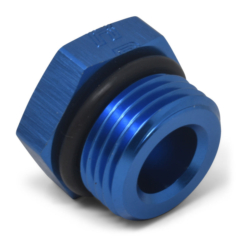 Russell -12 AN Straight Thread Plug Adapter (Blue Finish) 660300 Photo - out of package