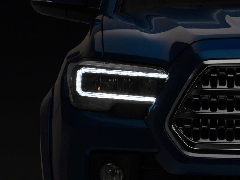 Raxiom 16-23 Toyota Tacoma w/ Factory Halogen DRL LED Headlights- Blk Housing (Clear Lens) TT8291 TT8291 Photo - Close Up