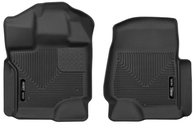 Husky Liners 15-17 Ford F-250 Super Duty Crew Cab X-Act Contour Black Front Floor 53361 Photo - Primary