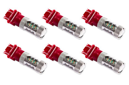 Diode Dynamics 3157 LED Bulb XP80 LED - Red Set of 6 DD0059H DD0059H Photo - Primary