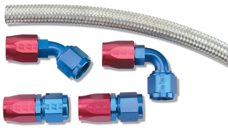 Russell Performance Holley - Fuel Pump to -8 Dual Inlet Kit (For ProFlex -4ft hose) 639400 639400 Photo - Primary