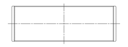 ACL Audi TFSI 5 Cyl .025mm Oversized High Performance Rod Bearing Set 1B5562H-.025 1B5562H-.025 Technical Drawing