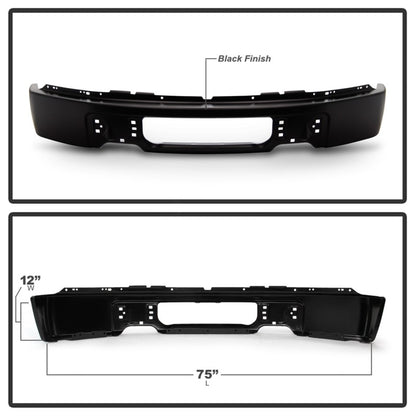Spyder Ford F150 09-14 w/o Fog Light Hole Front Bumper - Black (OEM 9L3Z17757CPTM) 9948466 9948466 Photo - Unmounted