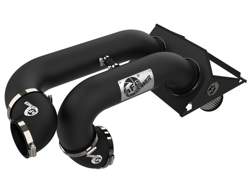 aFe Magnum Force Dual 3-1/2" Stage-2 XP Pro DRY S Cold Air Intake System 51-12972-B Photo - Unmounted