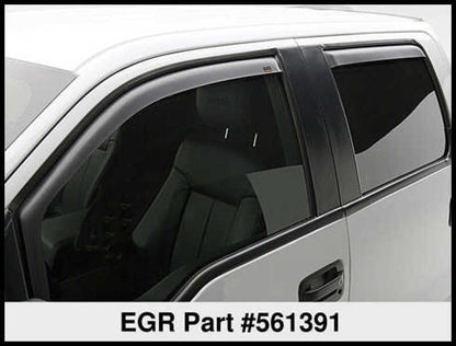 EGR 15+ Chevy Colorado/GMC Canyon Ext Cab In-Channel Window Visors - Set of 2 (561391) 561391 561391 Thumbnail