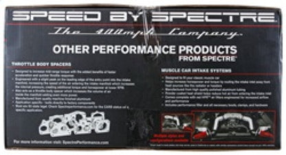 Spectre 10-12 Chevy Camaro V8-6.2L F/I Air Intake Kit - Clear Anodized w/Red Filter 9908 9908 Photo - in package