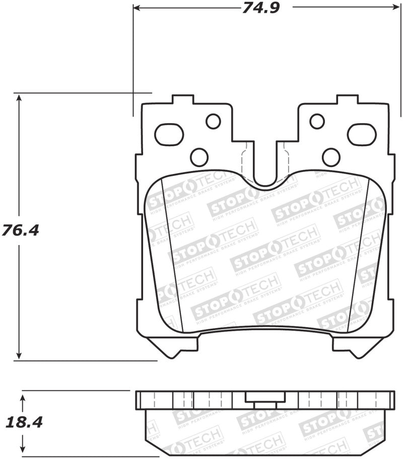 StopTech Street Brake Pads 308.12830 308.12830 Photo - Primary