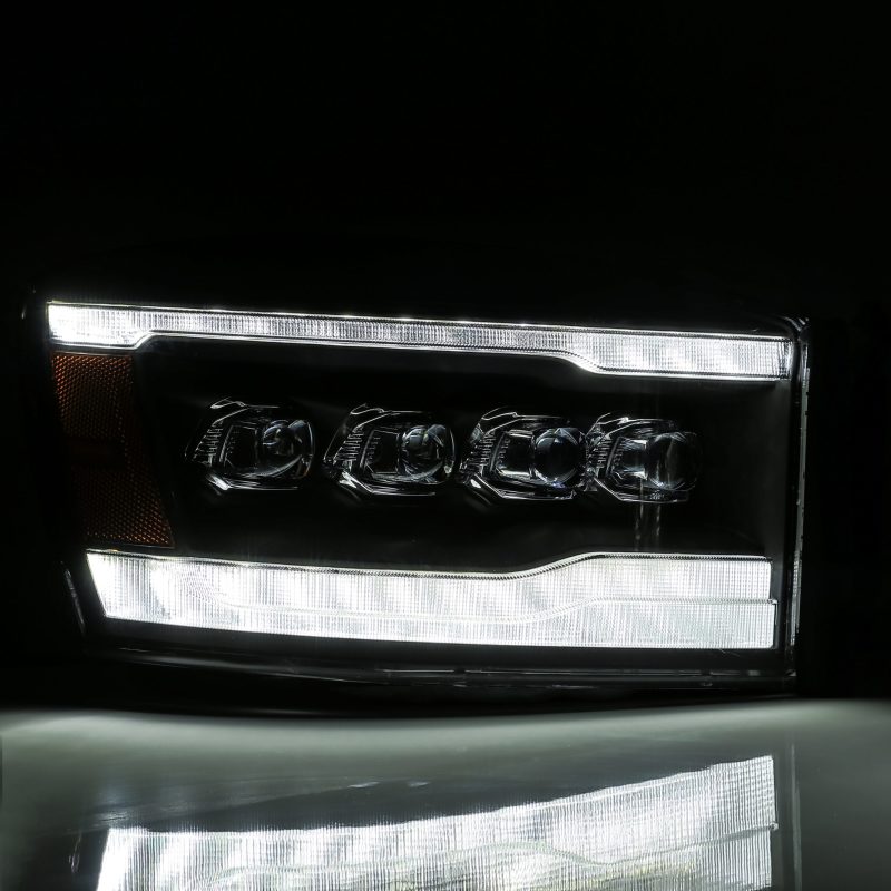 AlphaRex 06-08 Dodge Ram 1500HD NOVA LED ProjHeadlights Plank Style Blk w/Seq Signal/DRL/Amber LED 880536 880536 User 3
