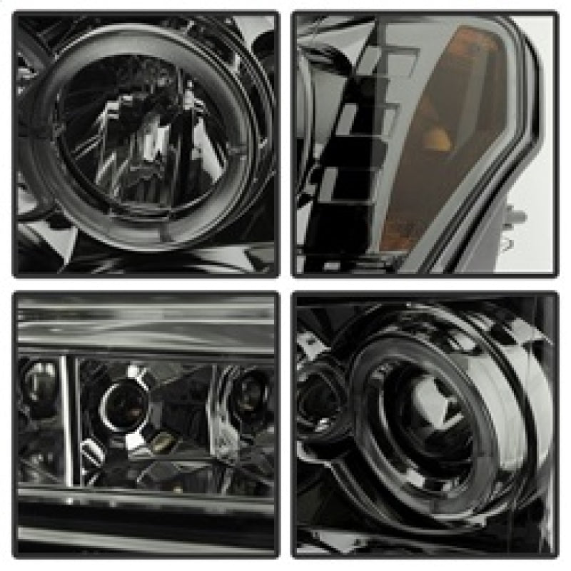 Spyder Ford F150 09-14 Projector Headlights Halogen Model- LED Halo LED Smke PRO-YD-FF15009-HL-SM 5010254 5010254 Photo - Unmounted