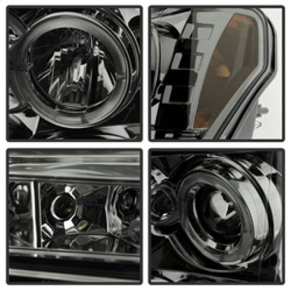 Spyder Ford F150 09-14 Projector Headlights Halogen Model- LED Halo LED Smke PRO-YD-FF15009-HL-SM 5010254 5010254 Photo - Unmounted