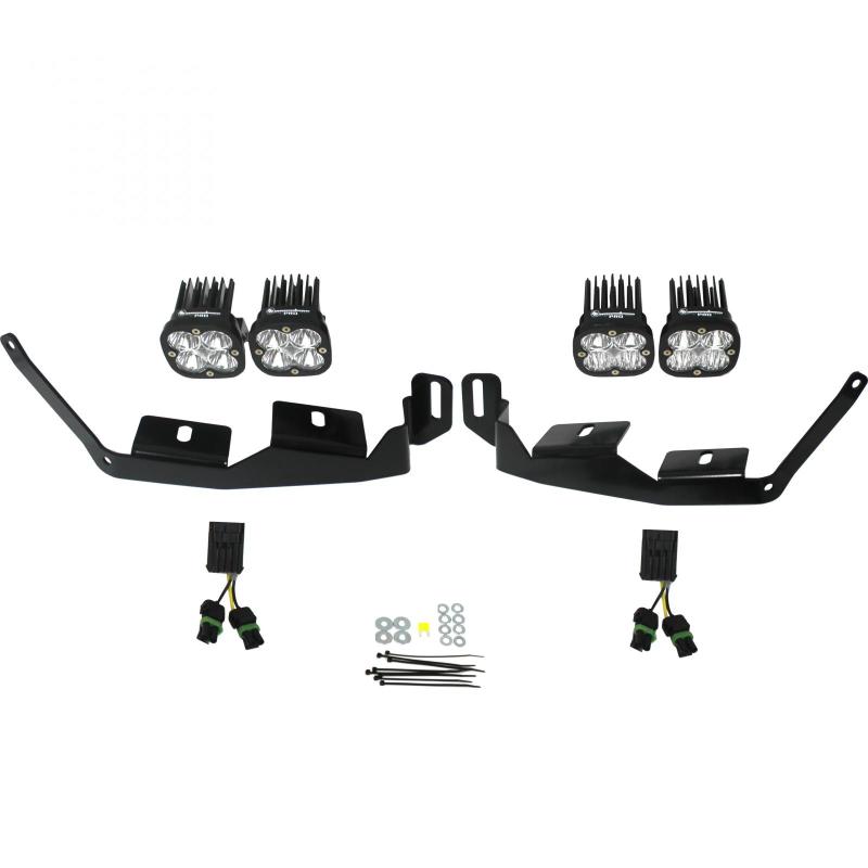 Baja Designs Polaris Squadron Sport Headlight Kit - Polaris 2018-21 RZR RS1; 2014-21 RZR XP 1000; 2018-21 RZR XP Turbo-S