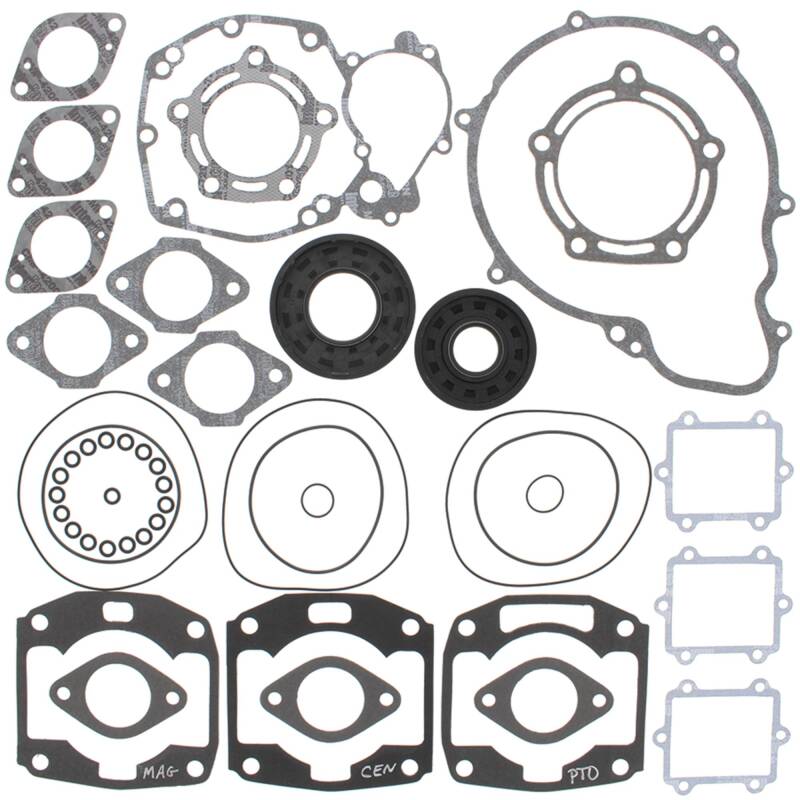 Vertex Pistons Vertex Gaskets 97-98 Arctic Cat Tigershark 1000 Complete Gasket Kit w/ Oil Seals 611503 611503 Photo - Primary