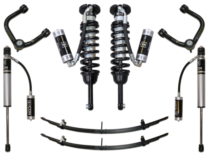 ICON 05-15 Toyota Tacoma 0-3.5in/2016+ Toyota Tacoma 0-2.75in Stg 4 Suspension System w/Tubular Uca K53004T K53004T Photo - Primary