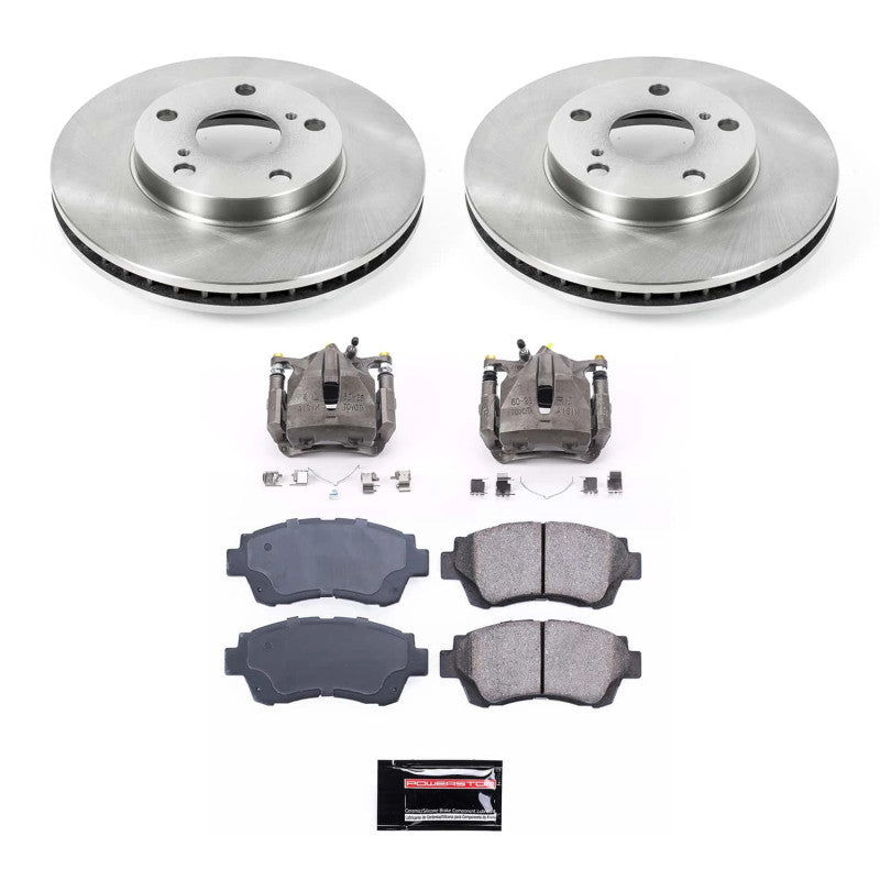 PowerStop Power Stop 98-00 Toyota Sienna Front Autospecialty Kit w/Calipers KCOE8920B KCOE8920B Photo - Primary