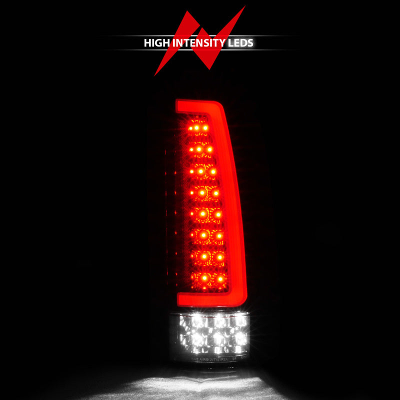 ANZO 88-99 Chevy/GMC C/K1500/2500/3500 Full LED Light Tube Taillights Black Housing Smoke Lens 311486 311486 Photo - Unmounted