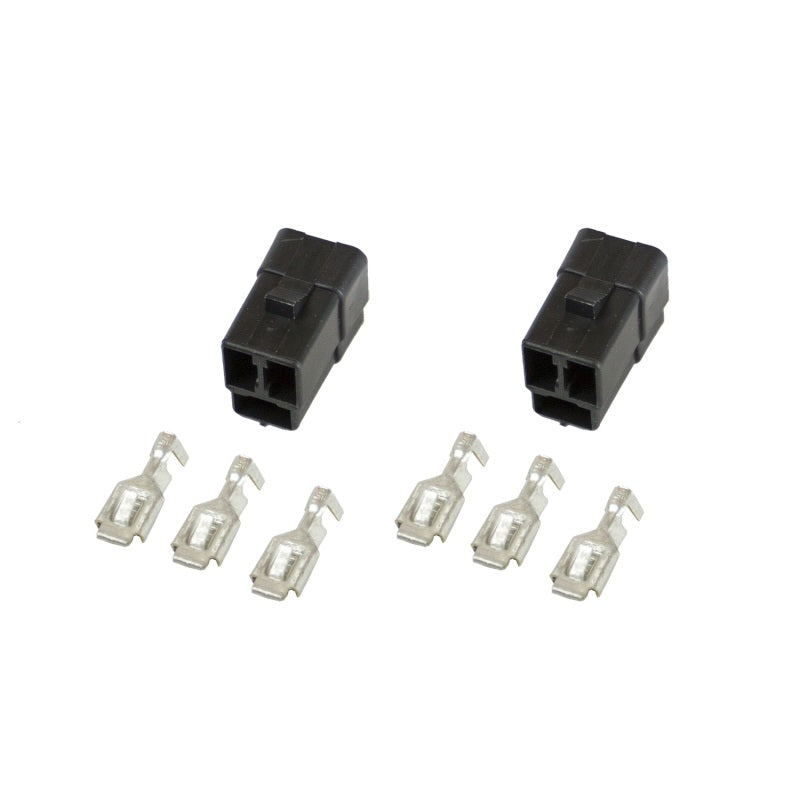 Autometer Connector, Wiring, 3 Terminal, For Elec. (Short Sweep) Gauges, Qty. 2 3298 Photo - Primary