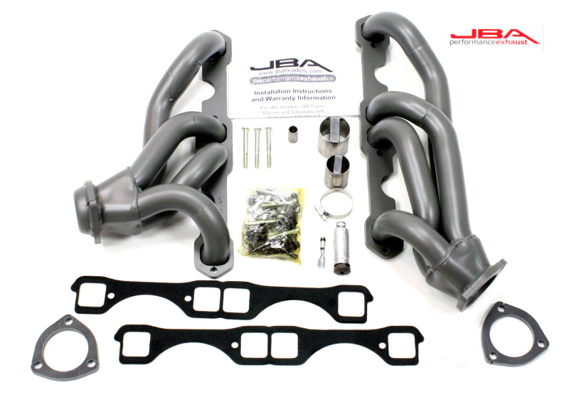 JBA 65-86 GM Truck 265-400 Carbureted w/A.I.R. 1-5/8in Primary Ti Ctd Cat4Ward Header 1830S-6JT 1830S-6JT Photo - Primary