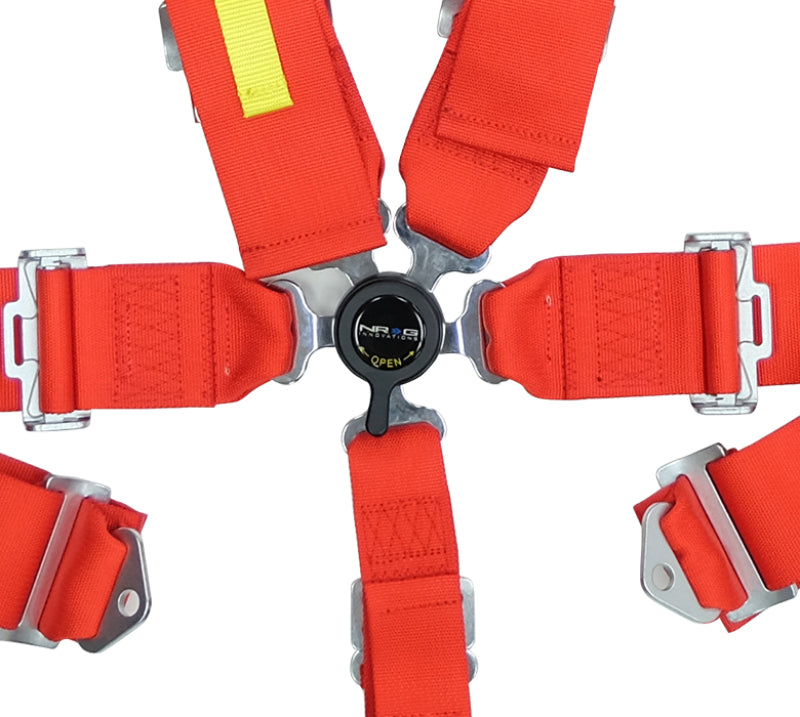 NRG Belt Harness SFI 16.1 5PT 3in. Seat / Cam Lock - Red SBH-RS5PCRD Photo - Primary