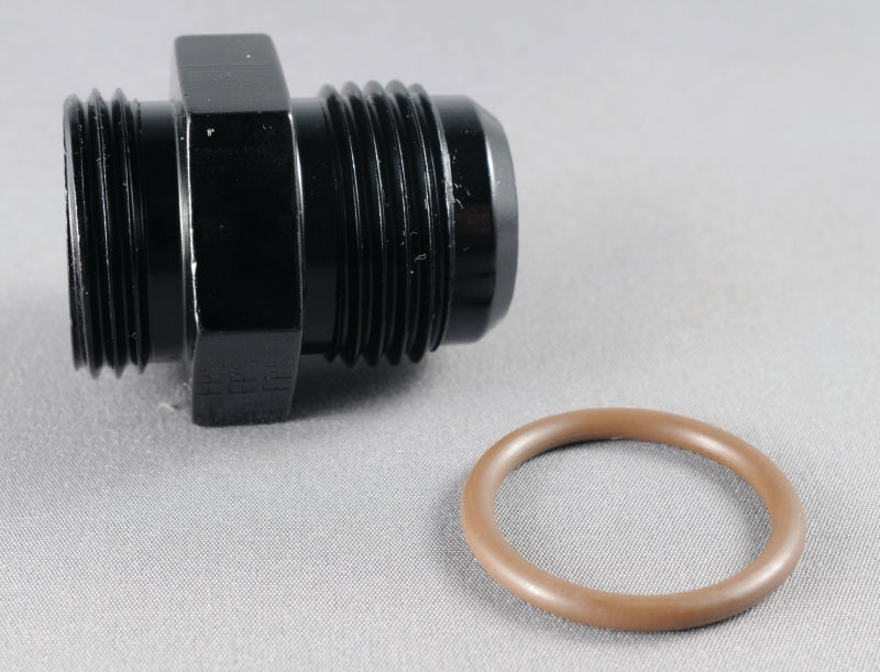 Fragola -12AN x 1 1/16-12 (12) Radius Fitting Vac Pump - Black 495641-BL 495641-BL Photo - Primary