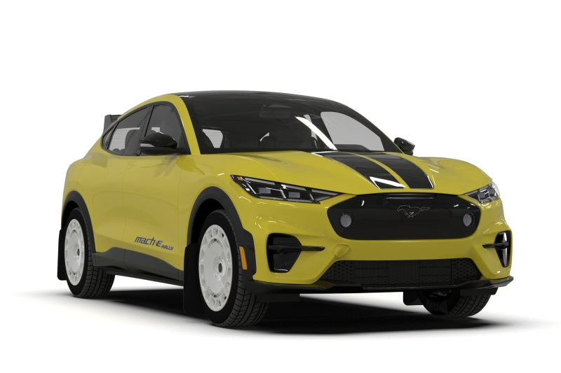 Rally Armor 2021-25 Ford Mach-E Rally Edition Black UR Mud Flap Metallic Black Logo MF96-URXT-BLK-MBK MF96-URXT-BLK-MBK User 1