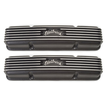 Edelbrock Valve Cover Classic Series Chevrolet 1959-1986 262-400 CI V8 Black 41453 41453 Photo - Primary