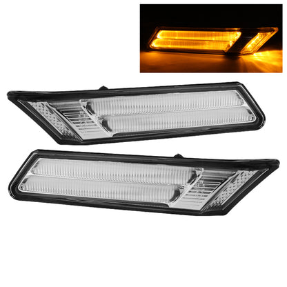 SPYDER Xtune Porsche 911 997 05-07 Side Marker Light Amber LED Clear SML-ON-P99705-AMLED-C 5077219 5077219 Photo - Primary